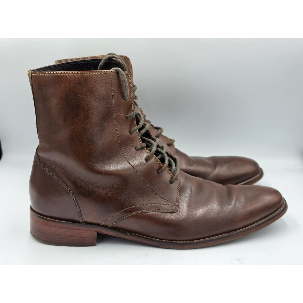 Cole Haan Williams Chelsea Ankle Dress Boot Mens 13 M Brown Leather Lace Up